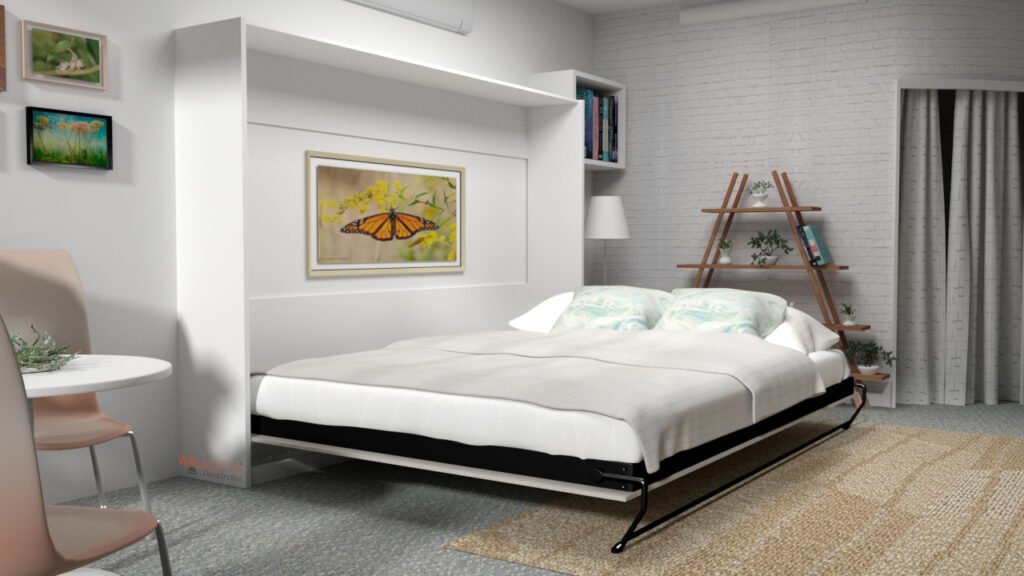 Alpha_Bed_Horizontal_Open, wallbeds australia, wallbed, wallbeds, murphy bed, fold out bed